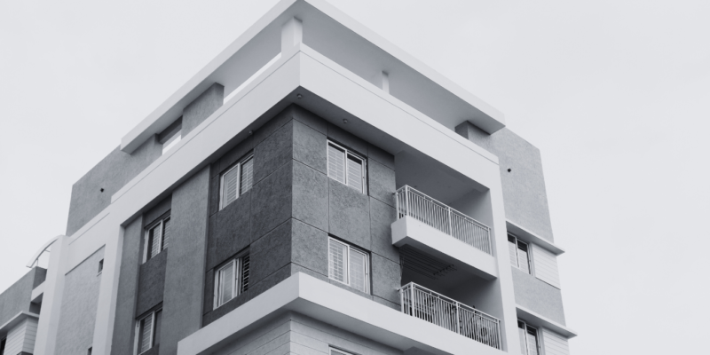 Build-to-rent - picture of top floor flat with balcony